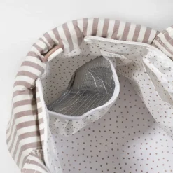Sac à langer Praliné à rayures - Moka