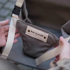 Sac à langer/sac à dos Agathe - Gris/beige