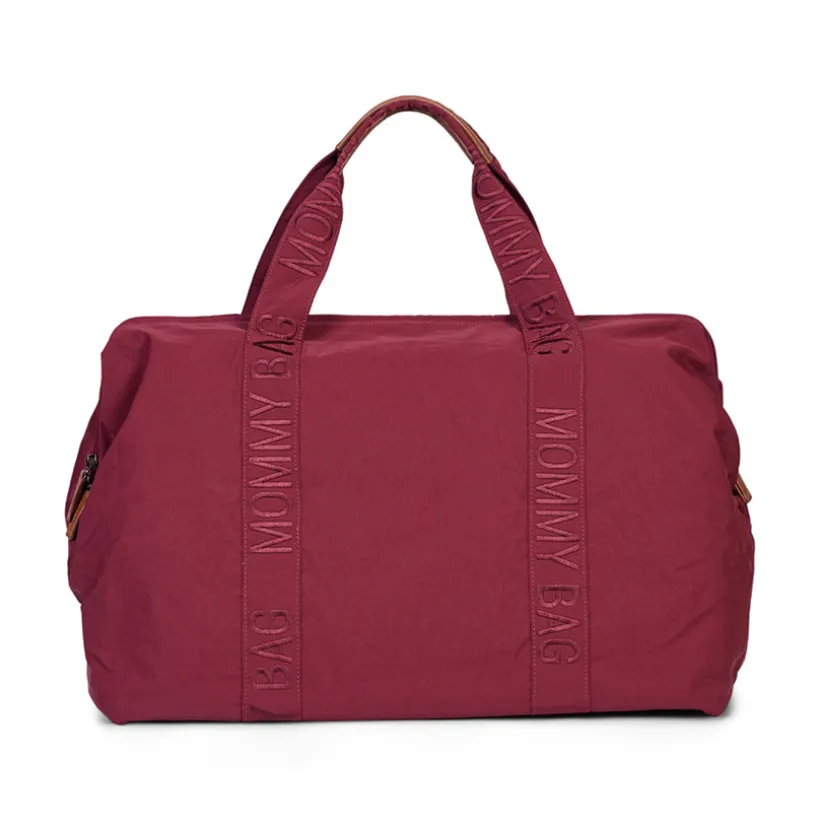 Sac à langer signature Mommy Bag urban bordeaux