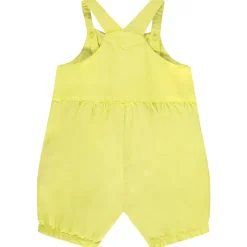 Salopette courte avec broderie cerises pour bébé fille