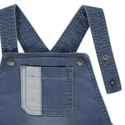 Salopette courte effet jean pour bébé garçon
