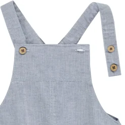 Salopette courte en toile pour bébé graçon
