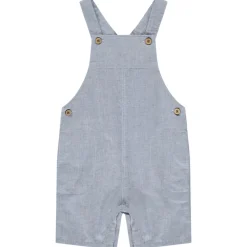 Salopette courte en toile pour bébé graçon