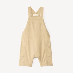 Salopette courte en toile uni pour bébé garçon