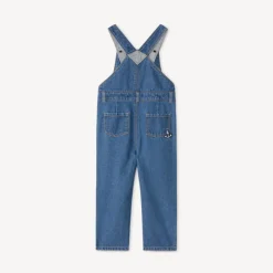 Salopette longue en jean motif baleine pour bébé garçon