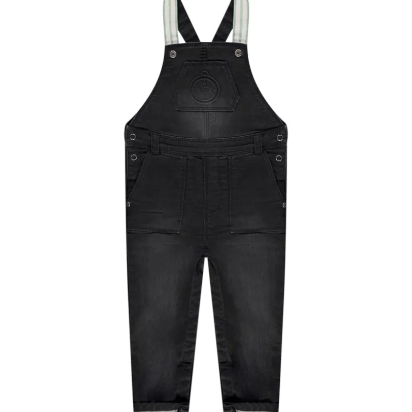 Salopette longue en jean print fantaisie pour garçon