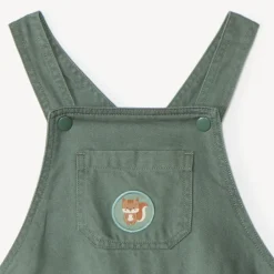 Salopette longue patch écureuil pour bébé garçon
