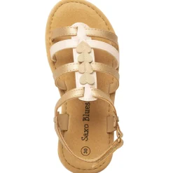 Sandales bicolores à cœurs pour fille