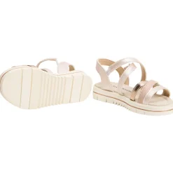 Sandales à brides croisées et semelle épaisse pour fille