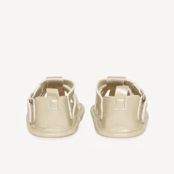 Sandales à brides dorées texturées pour bébé fille