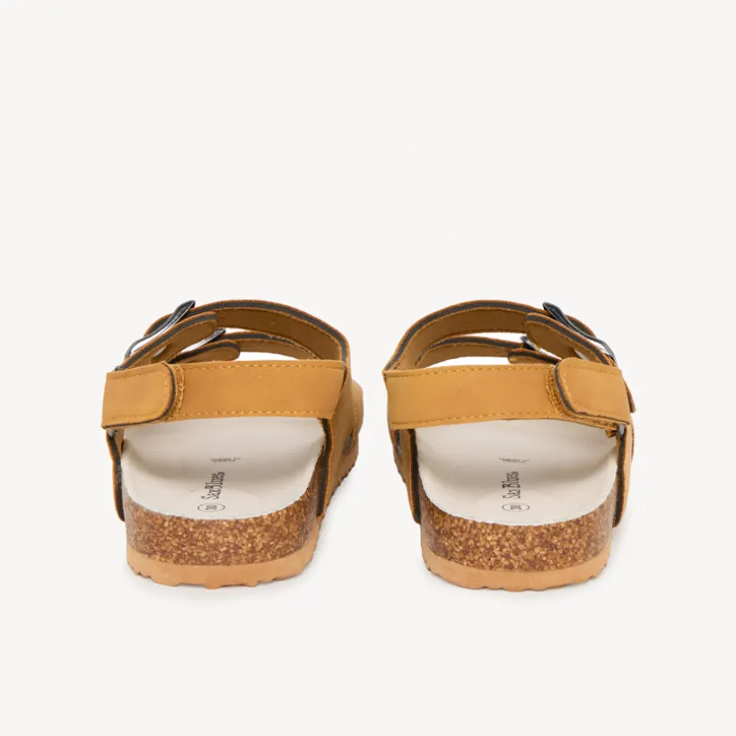 Sandales à double boucles et scratch pour garçon