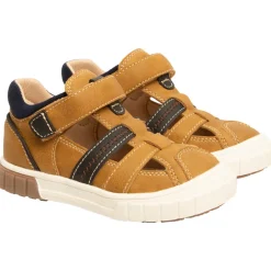 Sandales effet cuir à scratch pour garçon