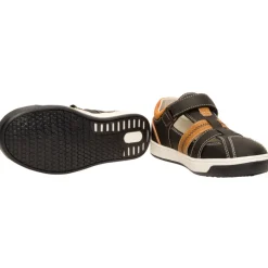Sandales effet cuir à scratch pour garçon