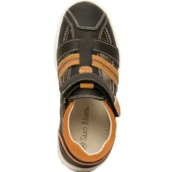 Sandales effet cuir à scratch pour garçon