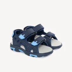 Sandales à scratch bleu pour garçon
