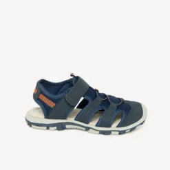 Sandales velcro avec élastiques bicolores pour garçon