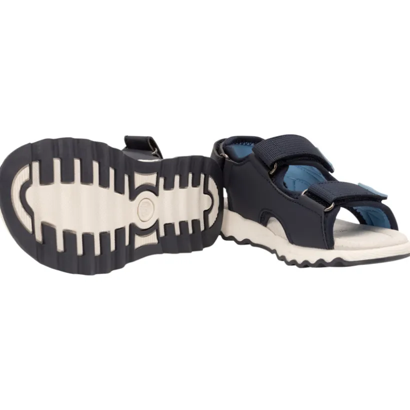 Sandales velcro bicolores en mesh pour garçon