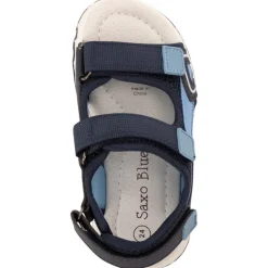 Sandales velcro bicolores en mesh pour garçon