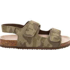 Sandales velcro imprimé camouflage pour garçon