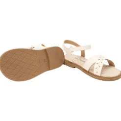 Sandales velcros à bride ajourée pour fille