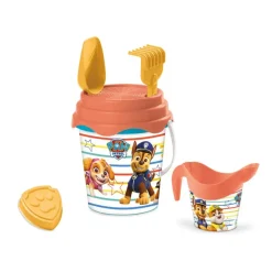 Seau de plage garni 17 cm + arrosoir Pat'Patrouille