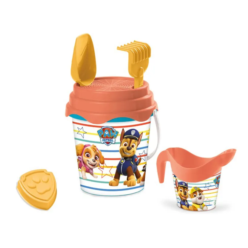 Seau de plage garni 17 cm + arrosoir Pat'Patrouille