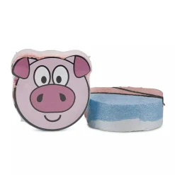 Serviette de bain comprimée 30 x 30 cm cochon