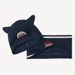Set bonnet ludique + snood Batman Warner pour bébé garçon