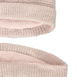 Set bonnet + snood en tricot fantaisie pour fille