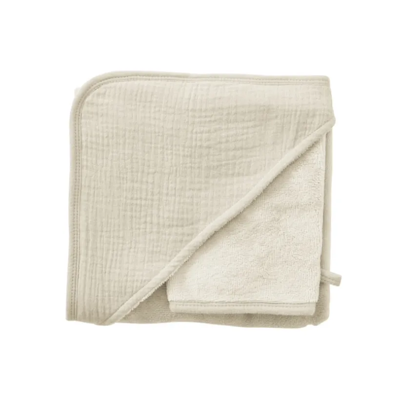 Set cap de bain + gant mousse de lait