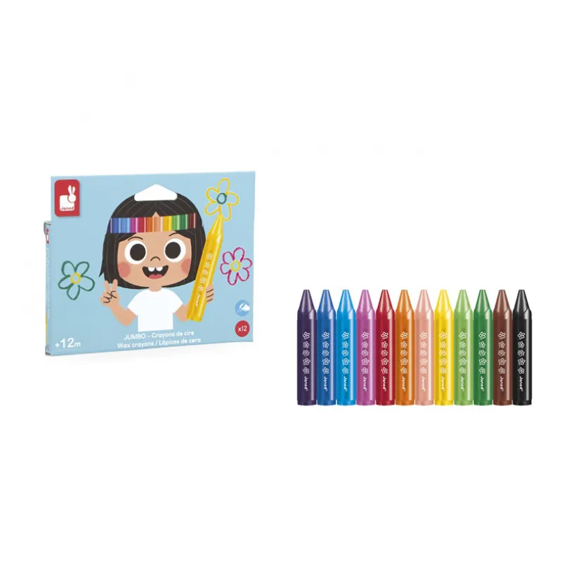 Set crayons de cire pour colorier x12