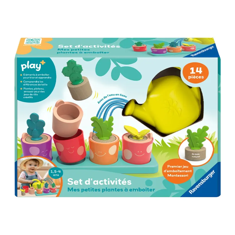 Set d'activités Mes petites plantes à emboîter Play+