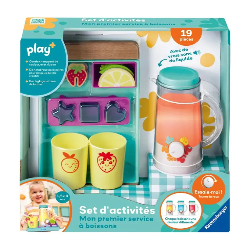 Set d'activités Mon premier service à boissons Play+