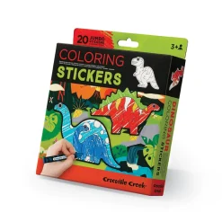 Set de 20 autocollants à colorier Dinosaures