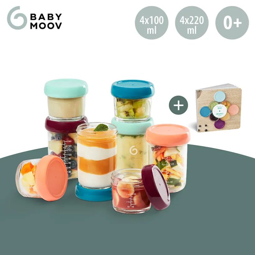 Set de 8 Babybols en verre 100ml et 220ml + recettes