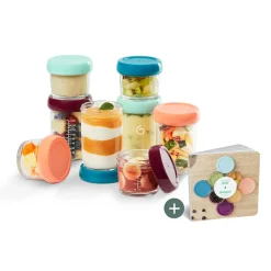 Set de 8 Babybols en verre 100ml et 220ml + recettes