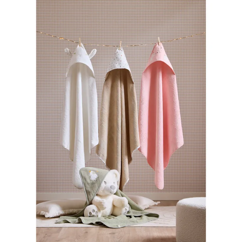 Set de bain cape + gant de toilette Little Princess