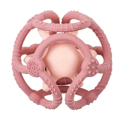 Set de 2 balles en silicone - Vieux rose/rose clair