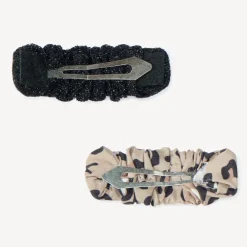 Set de 2 barrettes et 2 chouchous fantaisies pour fille