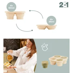 Set de contenants silicone & Grignoteuse