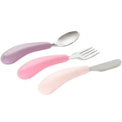 Set de 3 couverts 1er âge Miamix rose