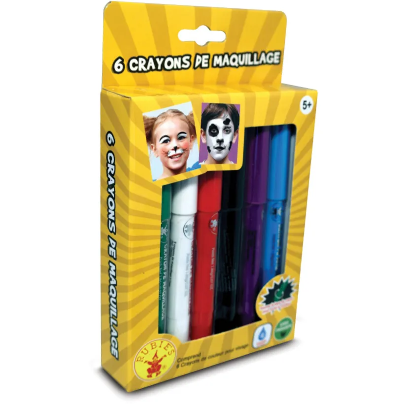 Set de 6 crayons de maquillage à l'eau