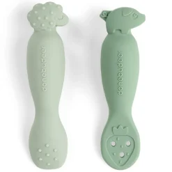 Set de 2 cuillères d’apprentissage Tiny Farm Vert