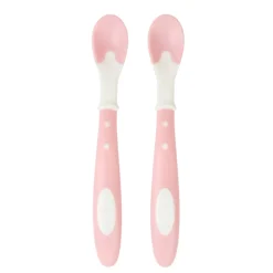 Set de 2 cuillères thermosensibles Miamix - Rose
