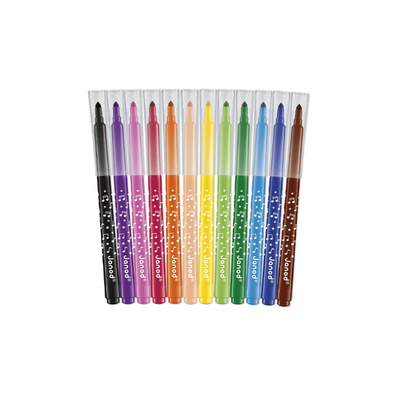 Set de feutres longue durée x12