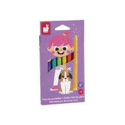 Set de feutres pailletés pour coloriage x8