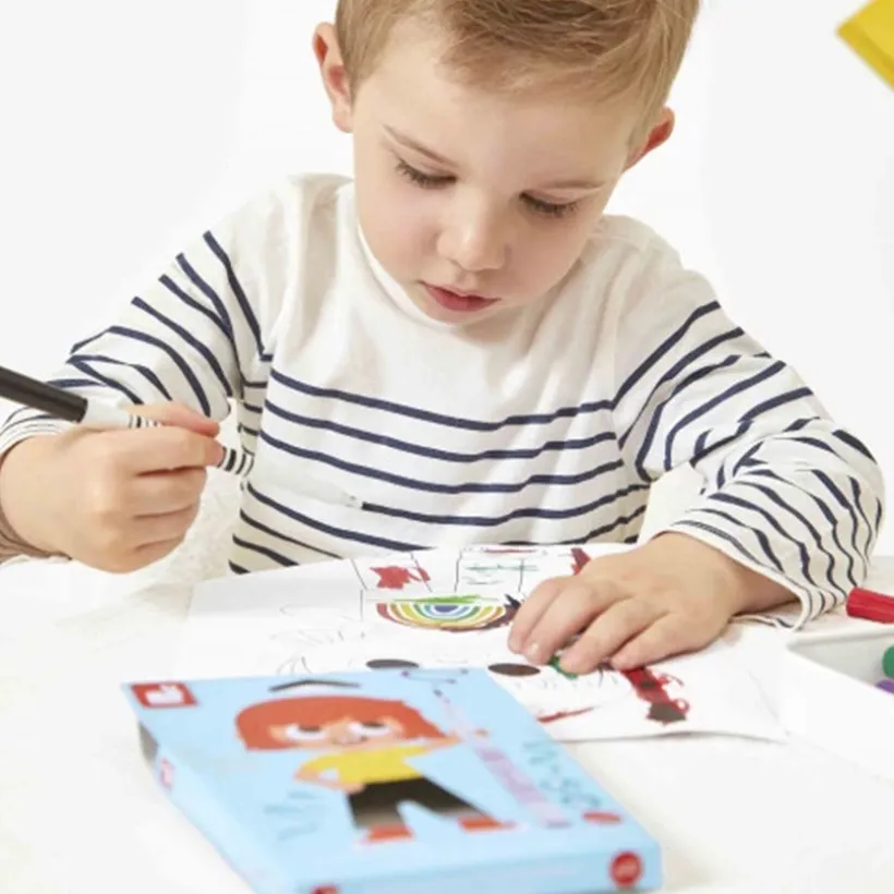 Set de feutres pinceaux pour coloriage x10