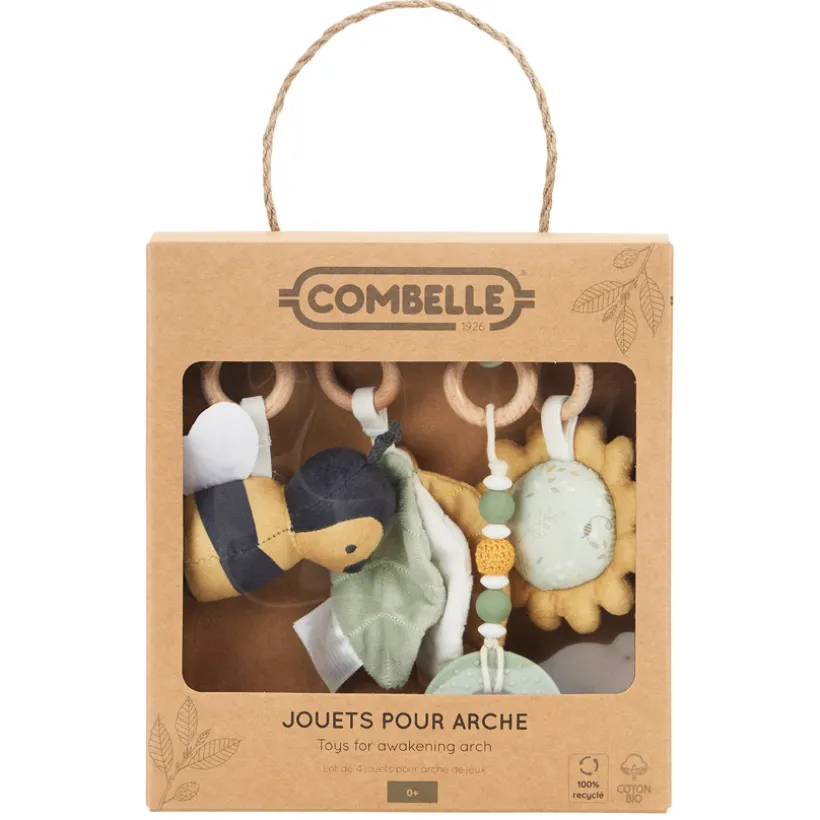 Set de 4 jouets pour arche Promenade Bucolique vert