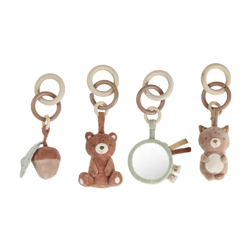 Set de 4 jouets à suspendre pour arche d'éveil Roi des Forêts