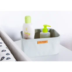 Set de 3 paniers de rangement à suspendre - Gris Clair